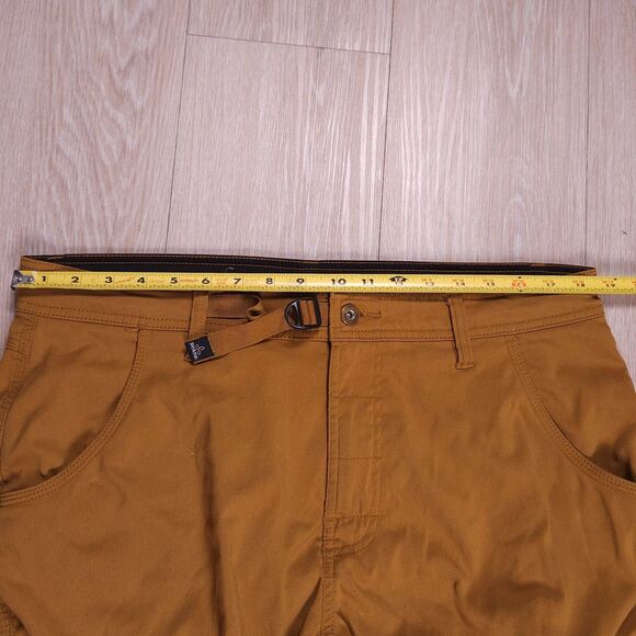 Prana Stretch Zion Hiking Pants Mens 36x32(31) Straight Fit Trail Stretch Orange - Picture 12 of 16